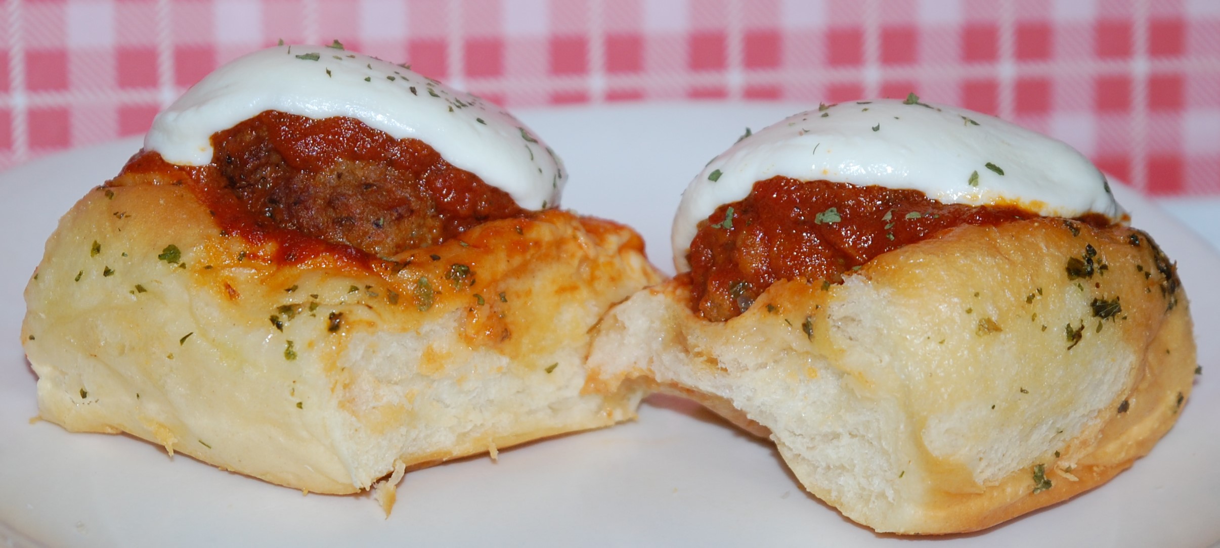 Cheesy Stuffed Italian Meatball Sliders - StolenRecipes.net